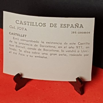 Cromo Castell de Castellet, Castellet i la gornal, Alt Penedés