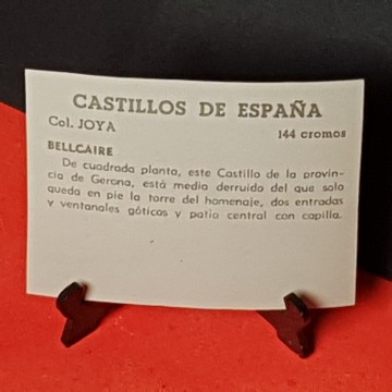 Cromo castillo de bellcaire, Girona