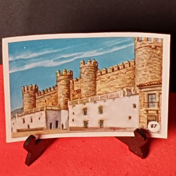 CROMO CASTILLO DE ZAFRA O PALACIO DE LOS DUQUES DE FERIA, BADAJOZ.