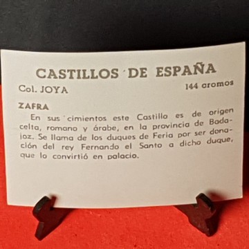 CROMO CASTILLO DE ZAFRA O PALACIO DE LOS DUQUES DE FERIA, BADAJOZ.