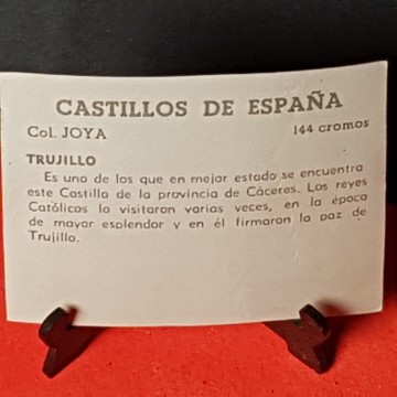 CROMO CASTILLO DE TRUJILLO, CÁCERES.