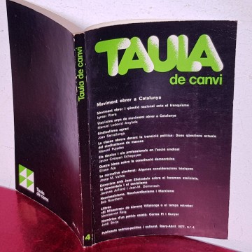 TAULA DE CANVI, 4.
