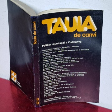 TAULA DE CANVI, 8-9.