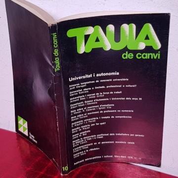 TAULA DE CANVI, 10.