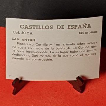 Cromo Castillo de San antón, La Coruña