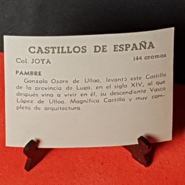 Cromo castillo de Pambre, Lugo