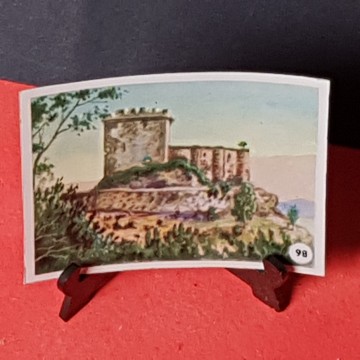 Cromo castillo de Villasabrosa, Villasobroso o Sobroso, Pontevedra