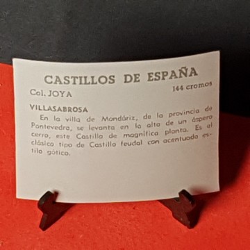 Cromo castillo de Villasabrosa, Villasobroso o Sobroso, Pontevedra