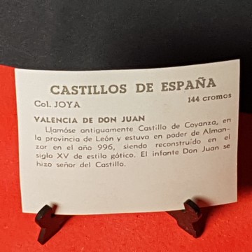 Cromo Castillo Valencia de Don Juan, León