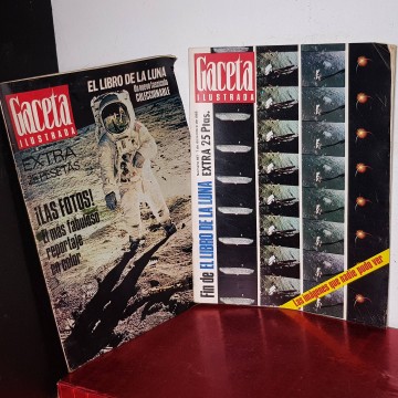 LOTE 2 REVISTAS GACETA ILUSTRADA, VIAJE A LA LUNA.