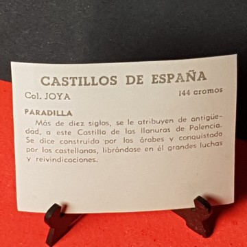 Cromo castillo de paradilla, Palencia