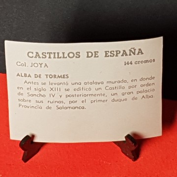 Cromo Castillo Alba de tormes, Salamanca