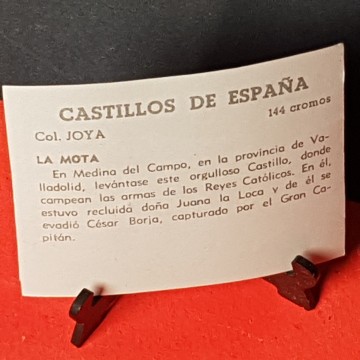 Cromo castillo de la mota, Valladolid