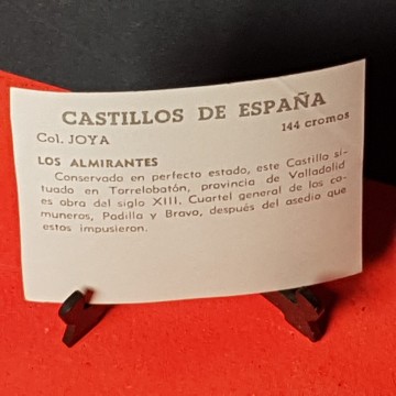 Cromo castillo de los almirantes, Valladolid