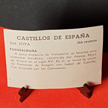 Cromo castillo de fuensaldaña, Valladolid