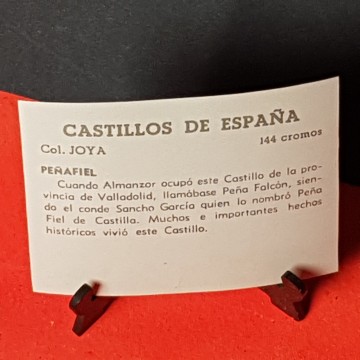 Cromo castillo de Peñafiel, Valladolid