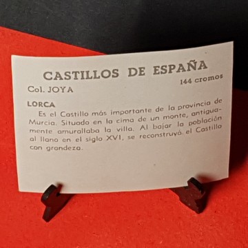 Cromo castillo de lorca, Murcia