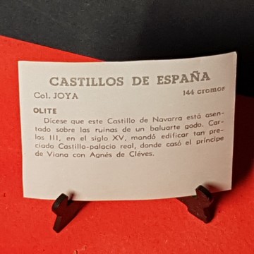 Cromo castillo de olite, Navarra