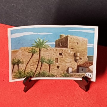 Cromo castillo de elche, Alicante