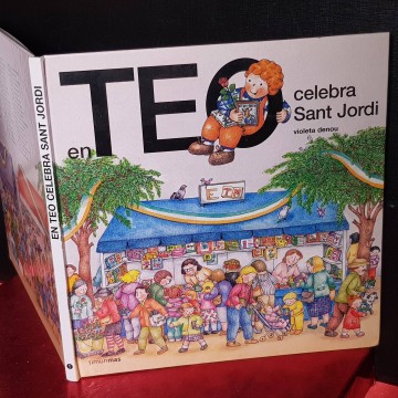 En Teo celebra Sant Jordi..