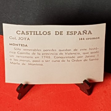 Cromo castillo de montesa, Valencia