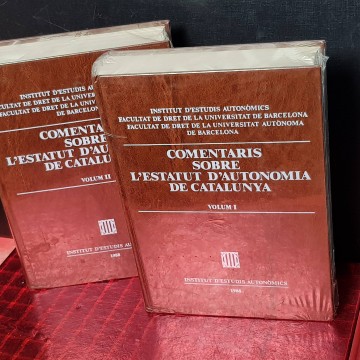 COMENTARIS SOBRE L'ESTATUT D'AUTONOMIA DE CATALUNYA.