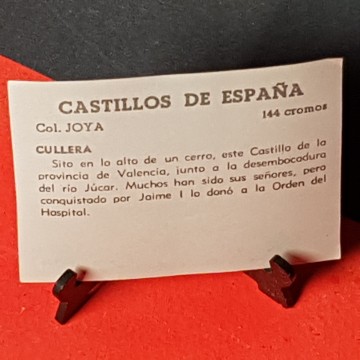Cromo castillo de cullera, Valencia