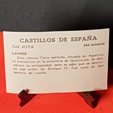 Cromo castillo de lainez, Guipúzcoa