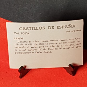 Cromo castillo de Lanos, Álava.