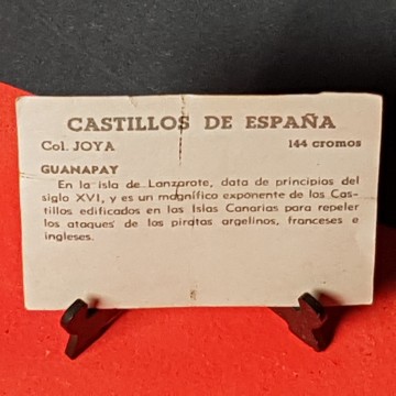 Cromo castillo de Guanapay, Lanzarote