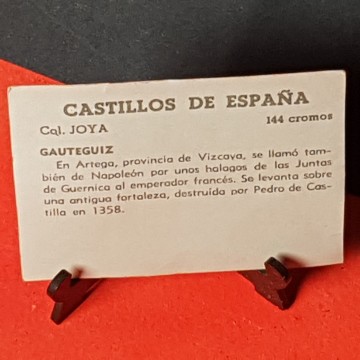Cromo castillo de Gauteguiz, Artega, vizcaya
