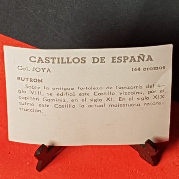 Cromo castillo de butrón, Vizcaya