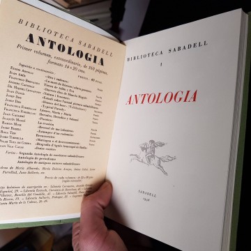 BIBLIOTECA SABADELL I, ANTOLOGIA.