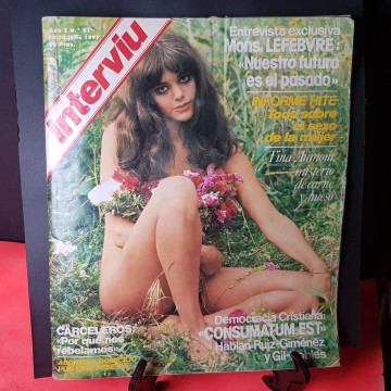 Revista erótica política Interviú año 1977 número 61 comprar revistas eróticas