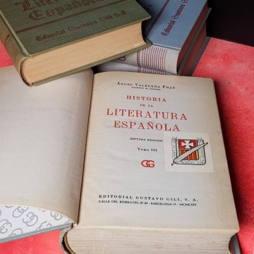HISTORIA DE LA LITERATURA ESPAÑOLA, ÁNGEL VALBUENA PRAT.
