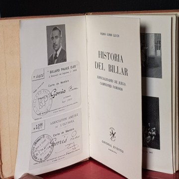 HISTORIA DEL BILLAR, PEDRO GOMIS LLUCH.