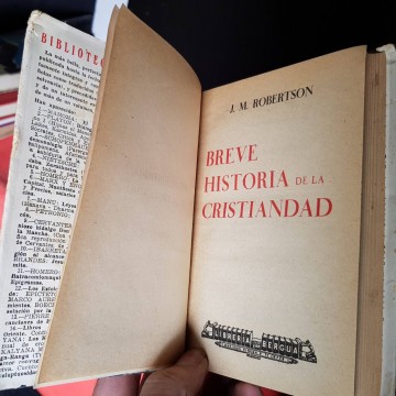BREVE HISTORIA DE LA CRISTIANDAD, J.M. ROBERTSON.