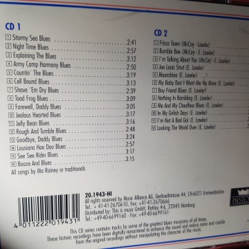 CD recopilatorio nothing but the blues Ma Rainey memphins Minnie night time blues comprar