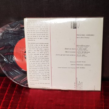 AMIC ELVIS, FRANCESC HEREDERO, VINIL SINGLE.