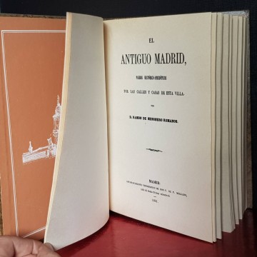 EL ANTIGUO MADRID, RAMON DE MESONERO ROMANOS.