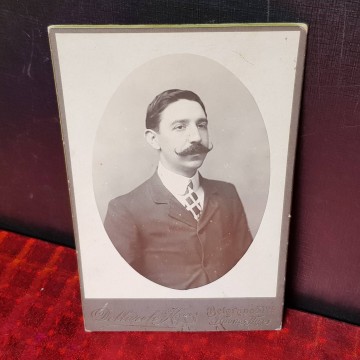 ALBUMINA CABALLERO CON BIGOTE.