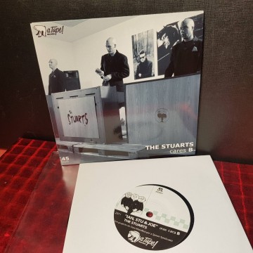 THE STUARTS, CARES B, VINILO SINGLE.