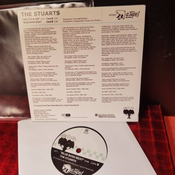 THE STUARTS, CARES B, VINILO SINGLE.
