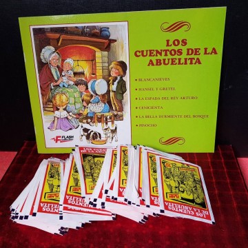 ÁLBUM + CROMOS AUTOADHESIVOS LOS CUENTOS DE LA ABUELITA.