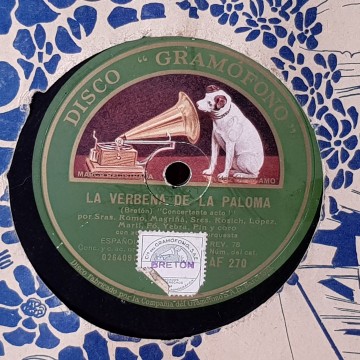 Disco de gramófono la Verbena de la Paloma comprar