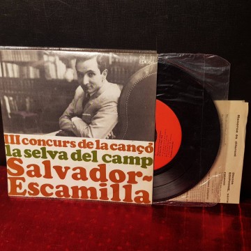 III CONCURS DE LA CANÇÓ LA SELVA DEL CAMP, SALVADOR ESCAMILLA, VINIL SINGLE.