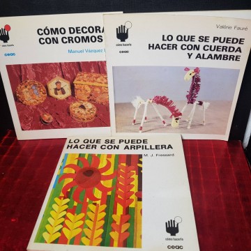 LOTE 3 LIBROS DE MANUALIDADES.