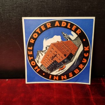 ETIQUETA HOTEL ROTER ADLER INNSBRUCK.