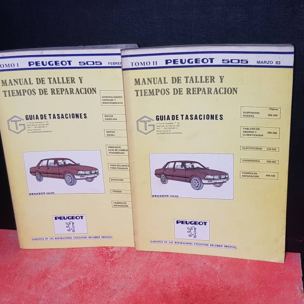 PEUGEOT 504, MANUAL DE TALLER Y TIEMPOS DE REPARACIÓN. PEUGEOT 504, MANUAL DE TALLER Y TIEMPOS DE REPARACIÓN.