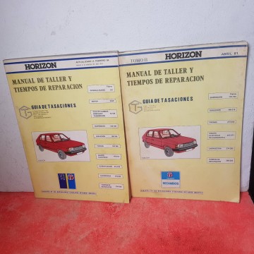 TALBOT HORIZON, MANUAL DE TALLER Y TIEMPOS DE REPARACIÓN.